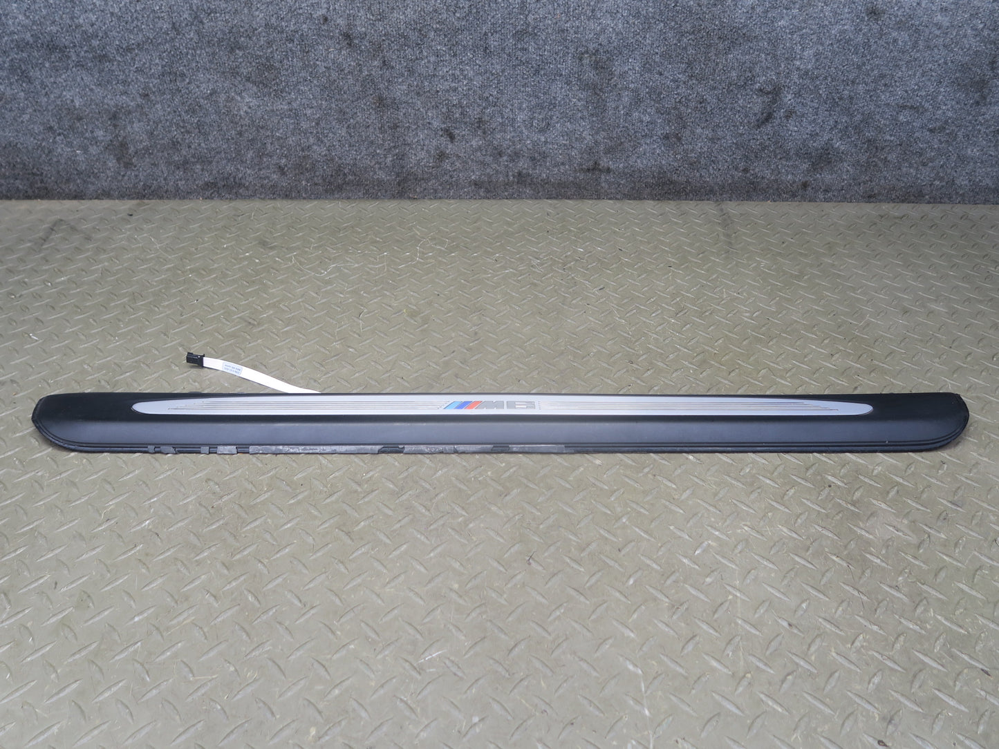 2006-2010 BMW E63 E64 M6 Door Illuminated Scuff Sill Plate Trim Panel Set of 2