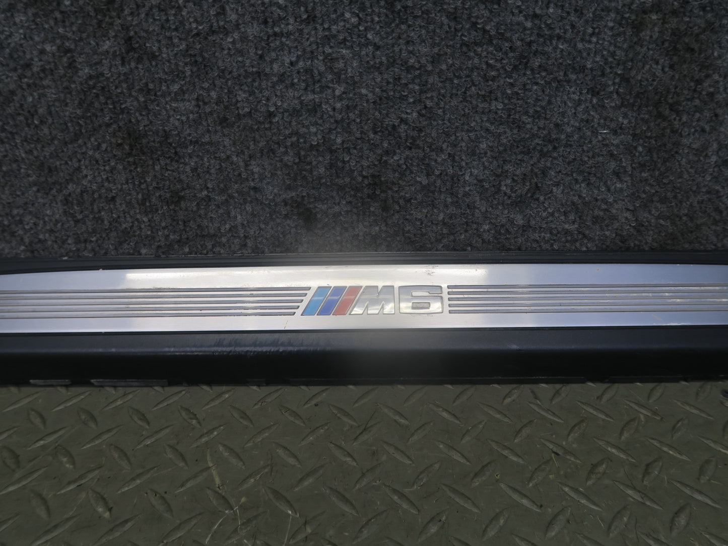 2006-2010 BMW E63 E64 M6 Door Illuminated Scuff Sill Plate Trim Panel Set of 2