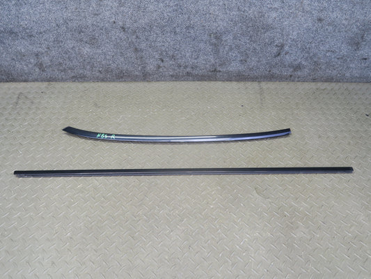 06-10 BMW E64 M6 Convertible Right Door & Windshield A Pillar Trim Molding Set