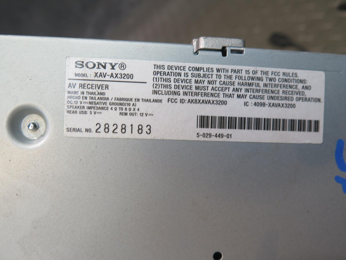 97-99 Lexus SC400 SC300 Sony XAV-AX3200 Media Receiver w Mount Bracket Wire OEM