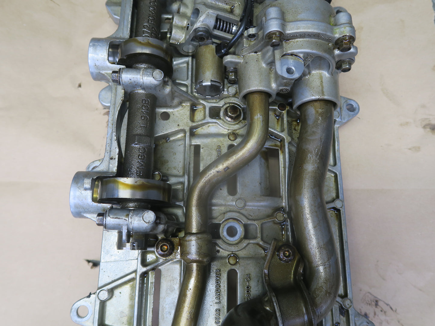 14-17 Range Rover Sport L494 3.0L Engine Oil Pump Windage Oil Baffle 45k Miles