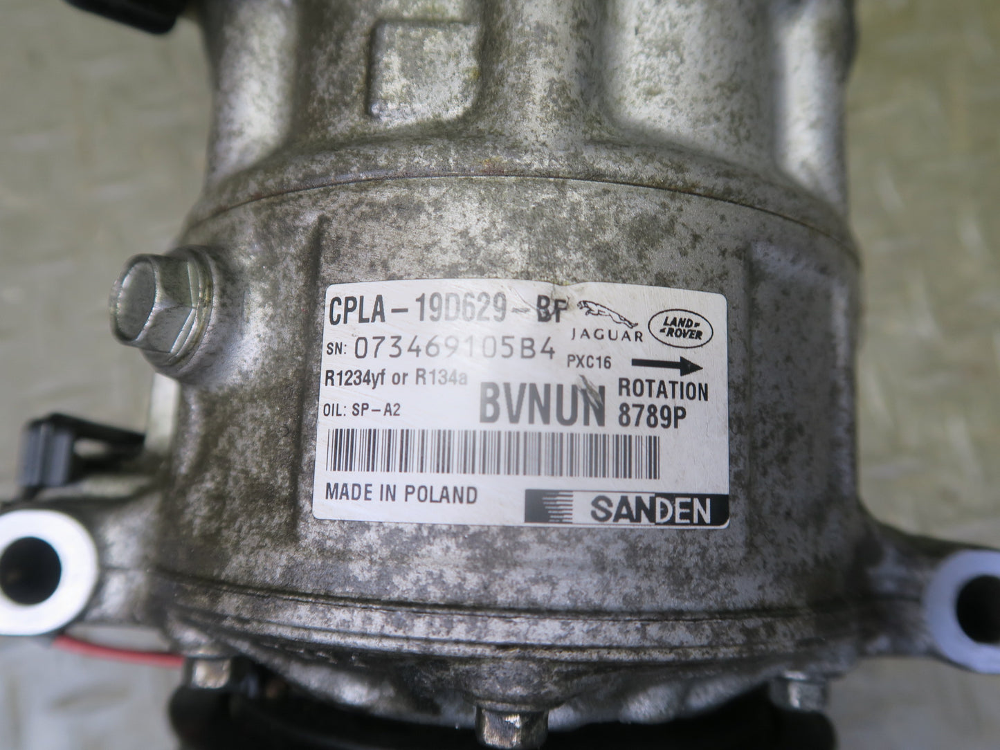 2014-2017 Range Rover Sport L494 A/C Air Condition Compressor CPLA-19D629-BP