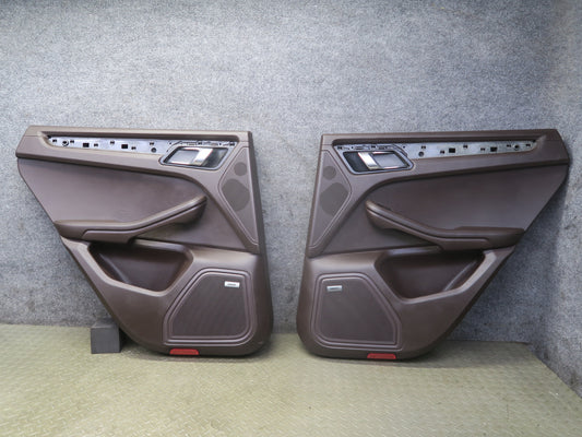 2015-2018 Porsche Macan Rear Left & Right Door Trim Cover Panel Set of 2
