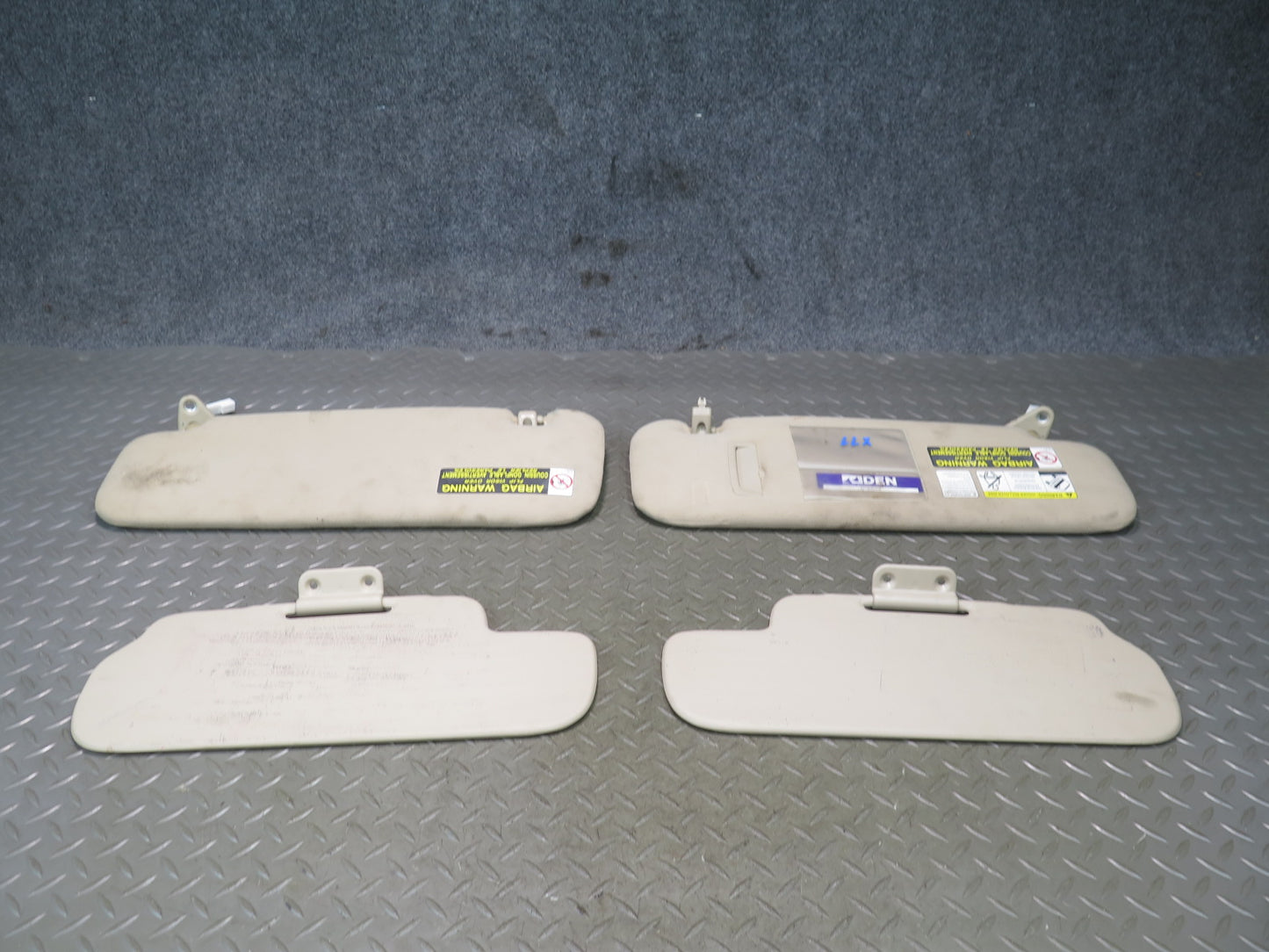 2003-2007 Lexus UZJ100L LX470 Primary & Secondary Front Sun Visor Set of 4
