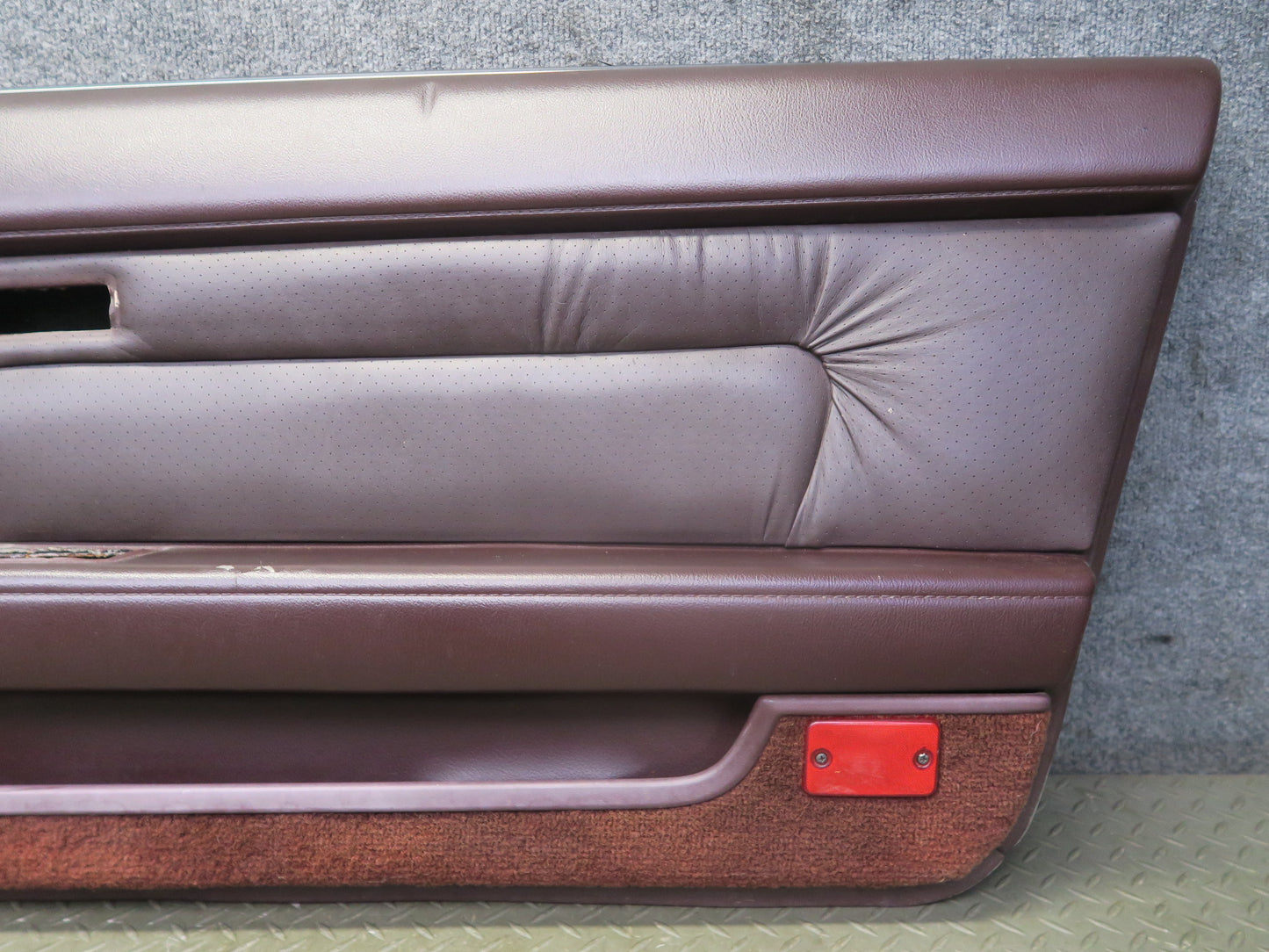 86-90 Toyota Supra MA70L Right Door Interior Trim Cover Panel Maroon OEM