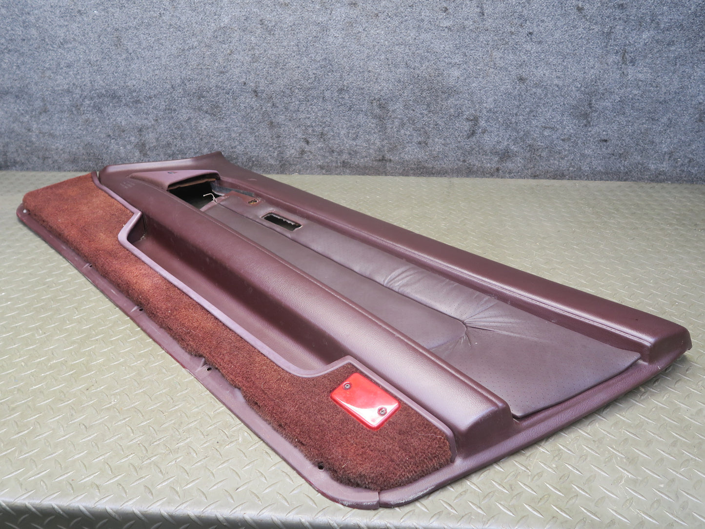 86-90 Toyota Supra MA70L Right Door Interior Trim Cover Panel Maroon OEM