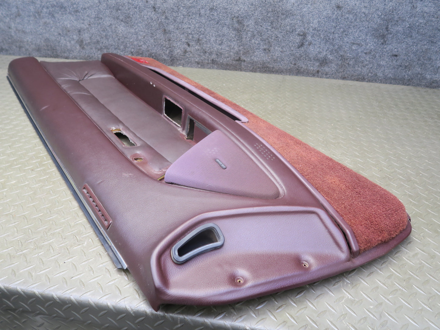 86-90 Toyota Supra MA70L Right Door Interior Trim Cover Panel Maroon OEM