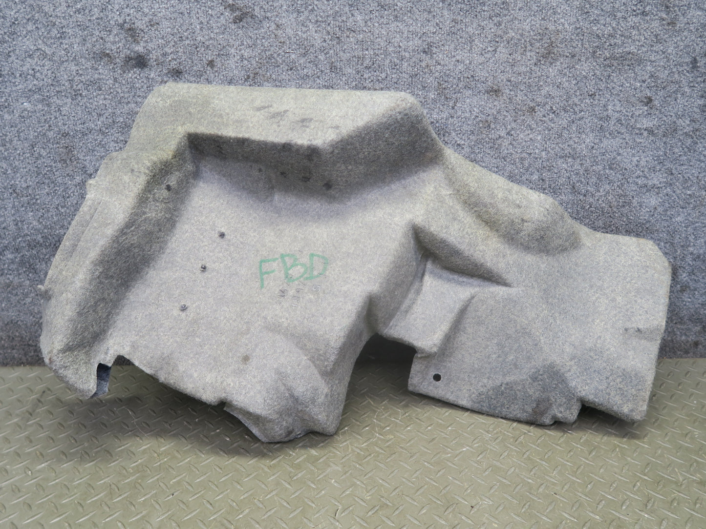 96-99 BMW E36 328iC Convertible Set of 2 Rear Trunk Carpet Liner Trim Panel OEM