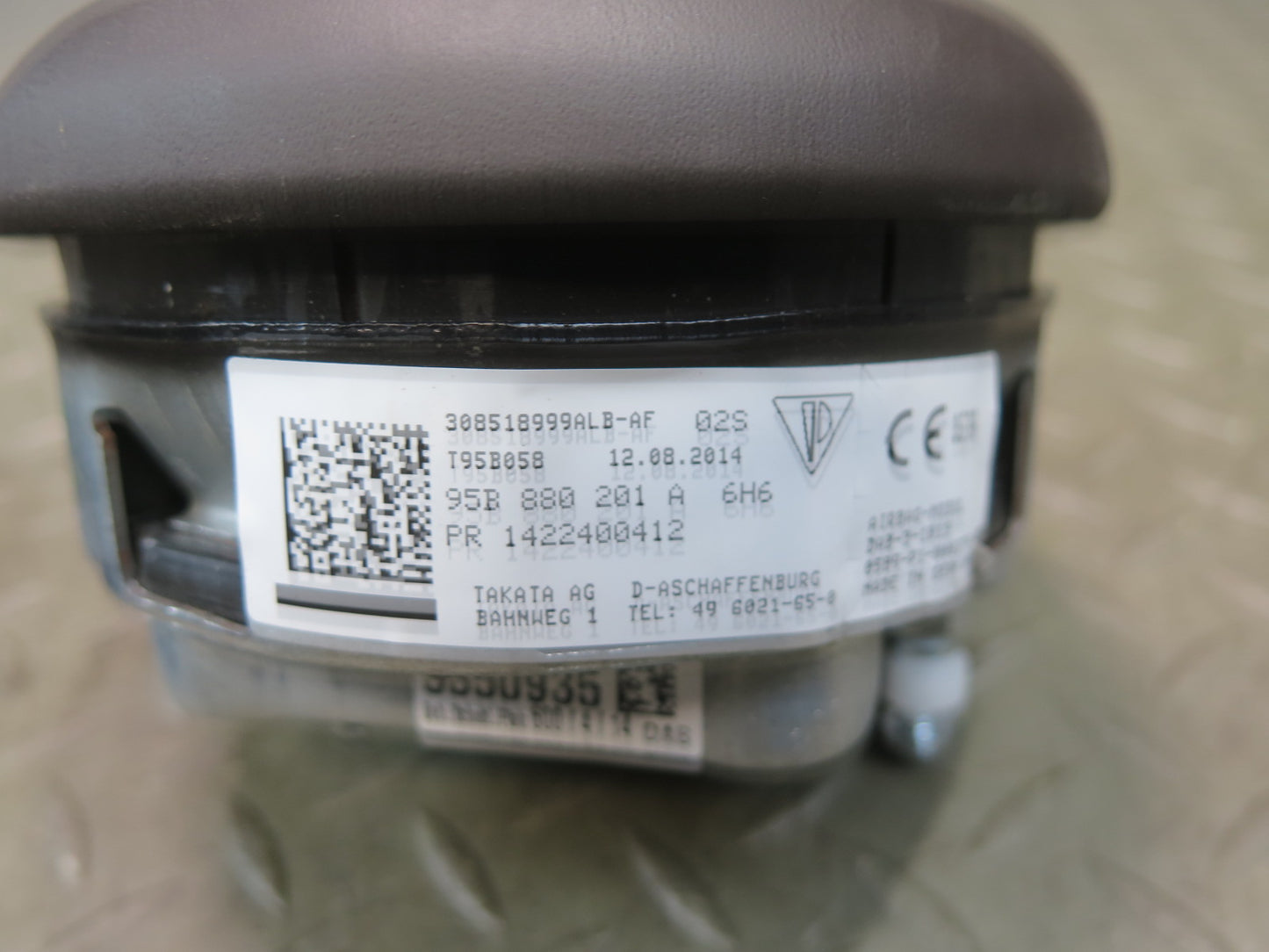15-18 PORSCHE MACAN TURBO FRONT LEFT DRIVER SIDE STEERING WHEEL SRS AIRBAG OEM