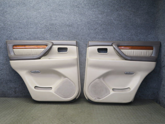 2004-2007 Lexus LX470 Rear Left & Right Side Interior Door Trim Cover Panel Set