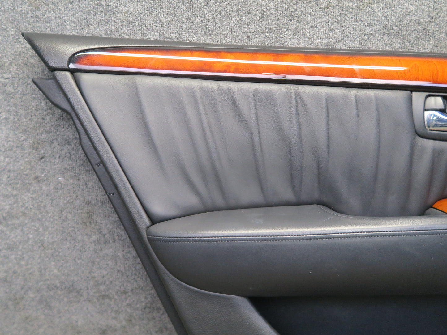 04-06 Lexus UCF30L LS430 Set of 2 Rear Door Interior Trim Cover Panel Black OEM