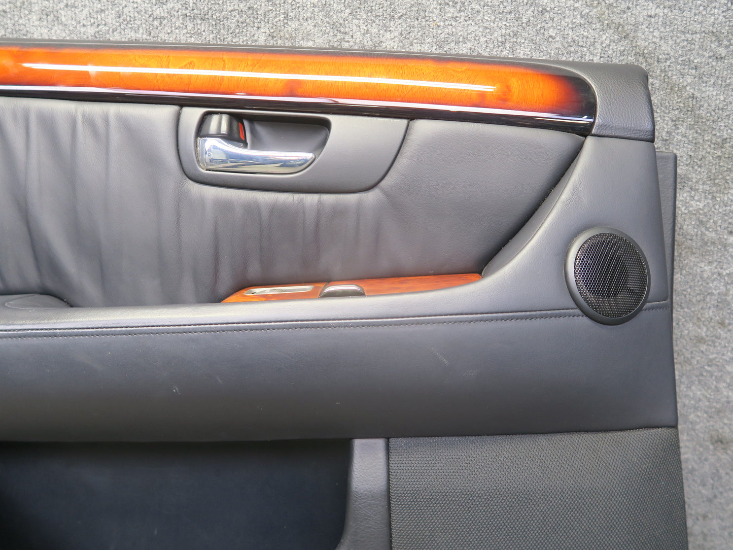 04-06 Lexus UCF30L LS430 Set of 2 Rear Door Interior Trim Cover Panel Black OEM