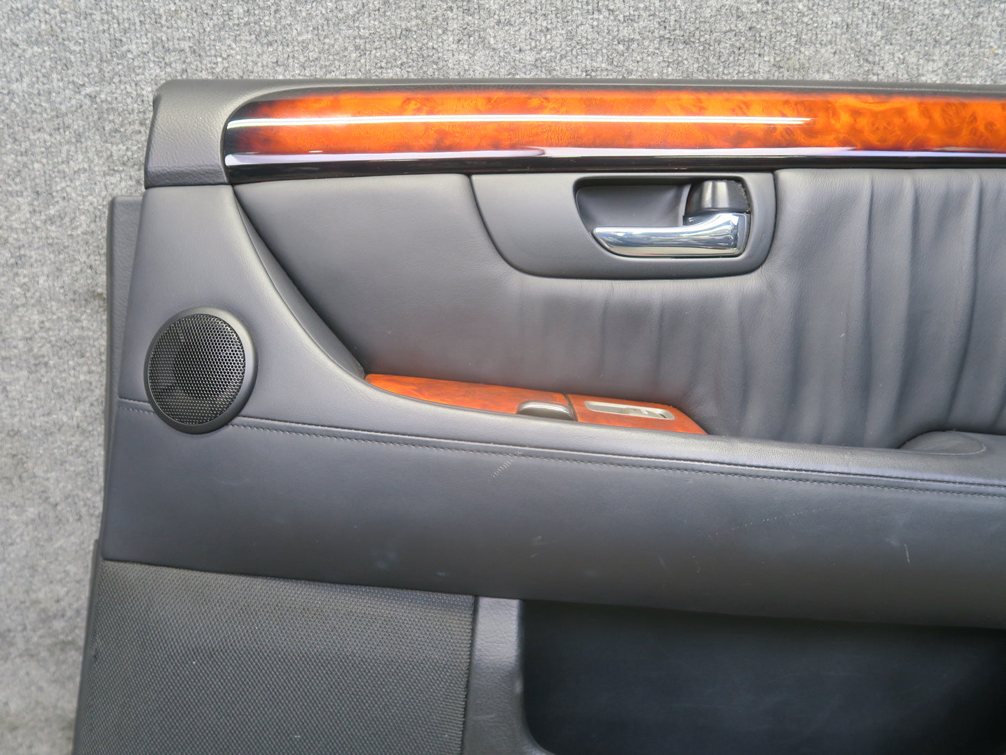 04-06 Lexus UCF30L LS430 Set of 2 Rear Door Interior Trim Cover Panel Black OEM