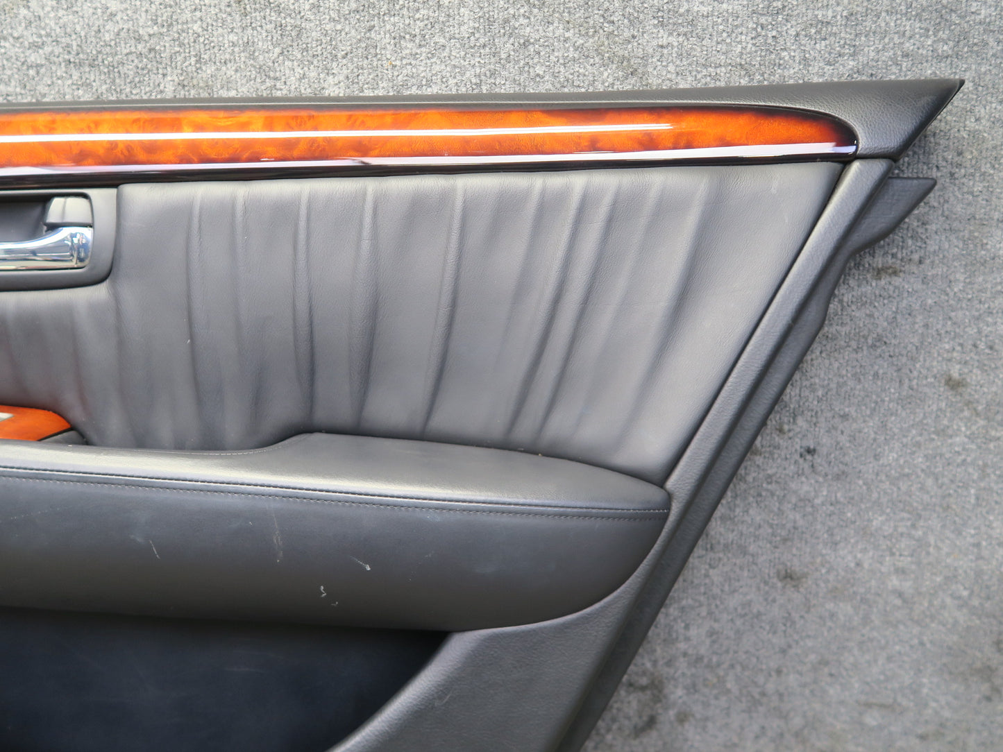 04-06 Lexus UCF30L LS430 Set of 2 Rear Door Interior Trim Cover Panel Black OEM
