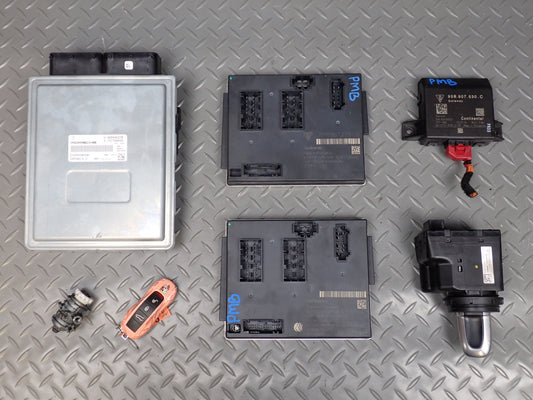 15-18 Porsche Macan 3.6 Turbo Ctla Engine ECU DME Body BCM BCU Ignition Lock Set