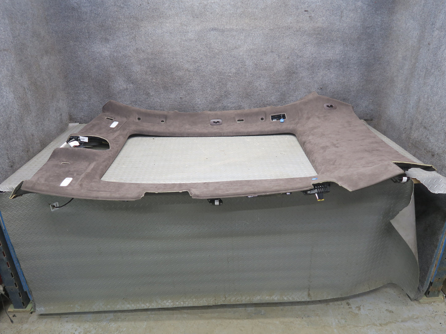 2015-2018 Porsche Macan Upper Overhead Panoramic Roof Headliner Panel Alcantara