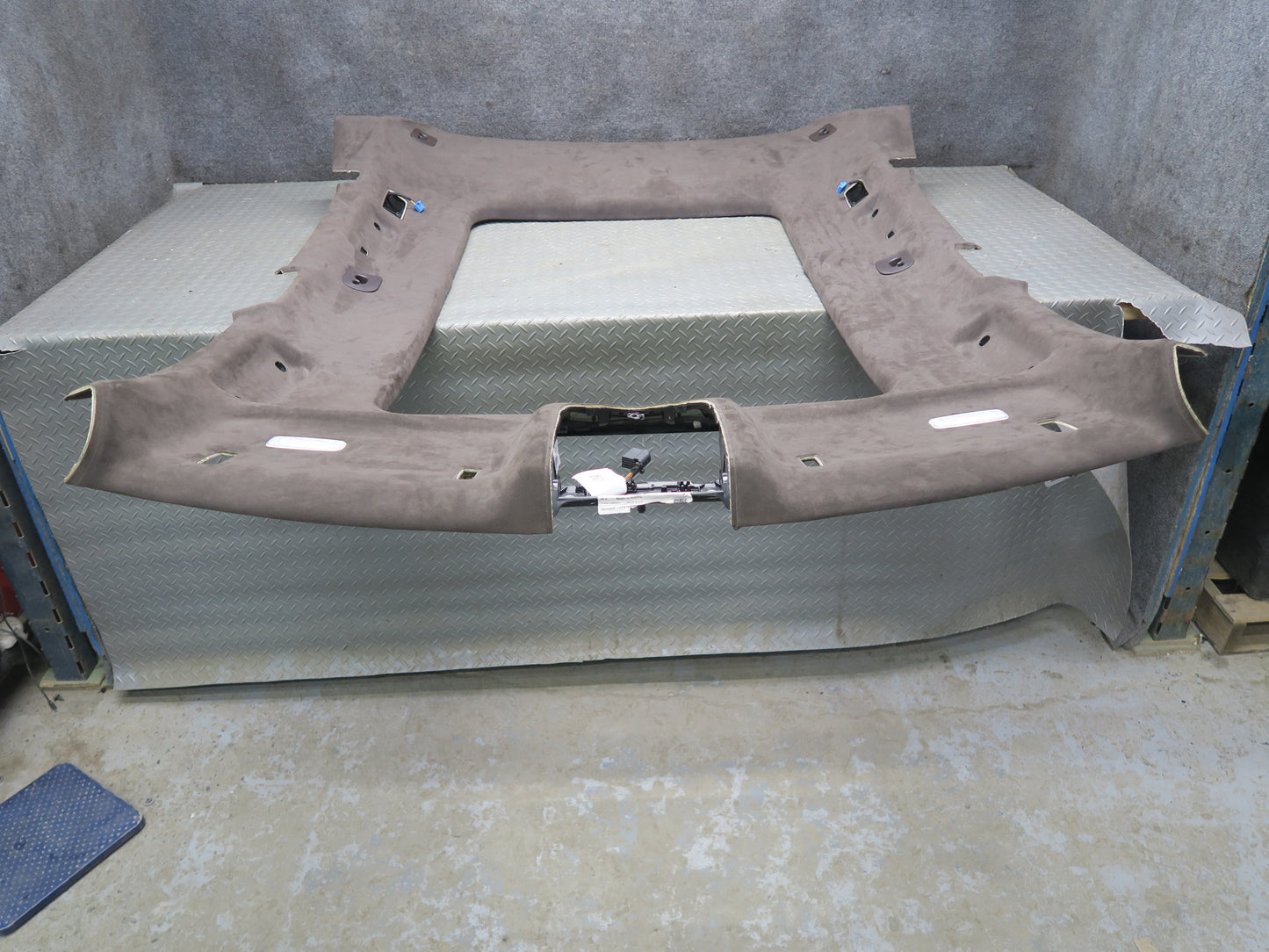 2015-2018 Porsche Macan Upper Overhead Panoramic Roof Headliner Panel Alcantara