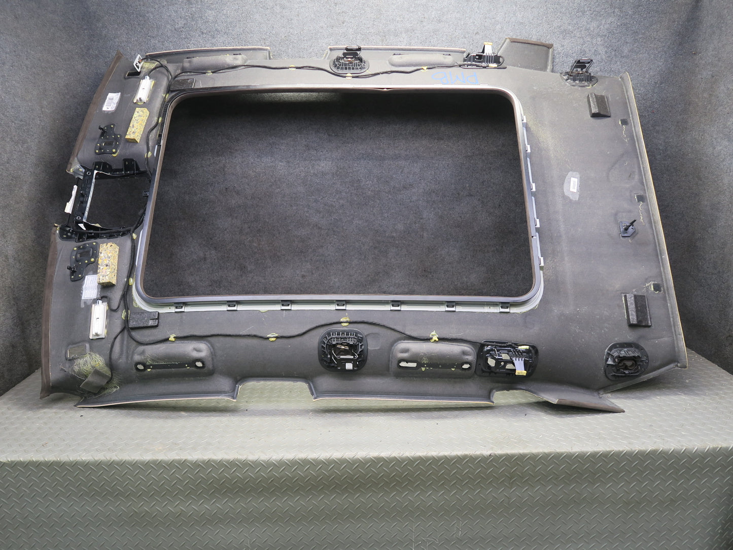 2015-2018 Porsche Macan Upper Overhead Panoramic Roof Headliner Panel Alcantara