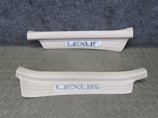 2003-2007 Lexus UZJ100L LX470 Rear Door Scuff Sill Plate Trim Set of 2