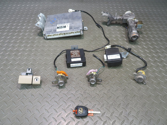 2004 Lexus UZJ100L LX470 2UZFE Engine ECU ECM Immo Ignition Lock KEY Set