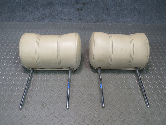 02-05 Ford Thunderbird Set of 2 Front Left & Right Leather Headrest OEM