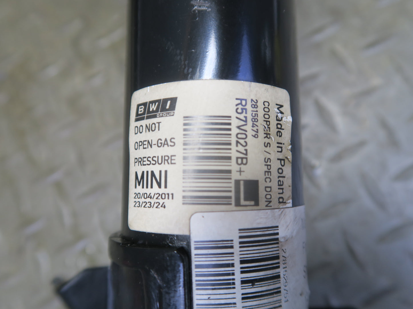 09-15 Mini Cooper S R57 Convertible Front Strut Shock Absorber Set 104K OEM