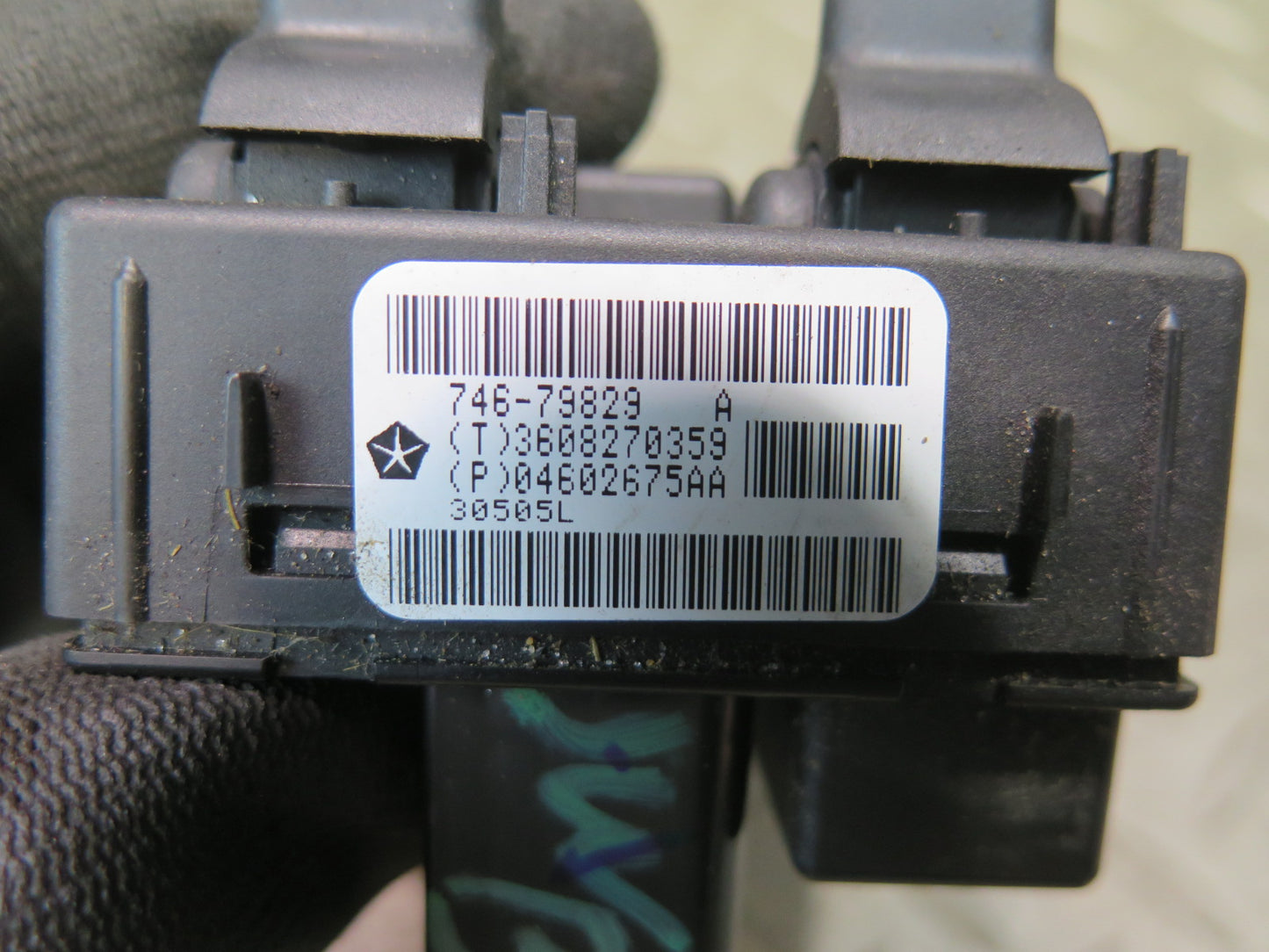07-10 Jeep Wrangler JK 2-DOOR Left Master Power Window Switch 04602675AA OEM