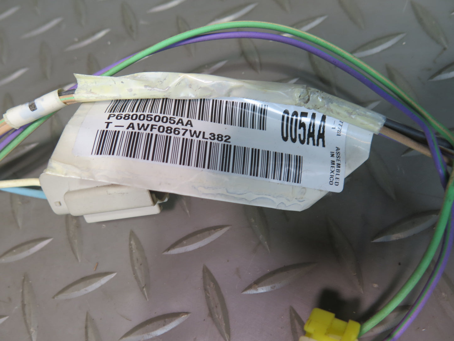 07-10 Jeep Wrangler JK Set of 2 Front Left & Right Door Wire Wiring Harness OEM