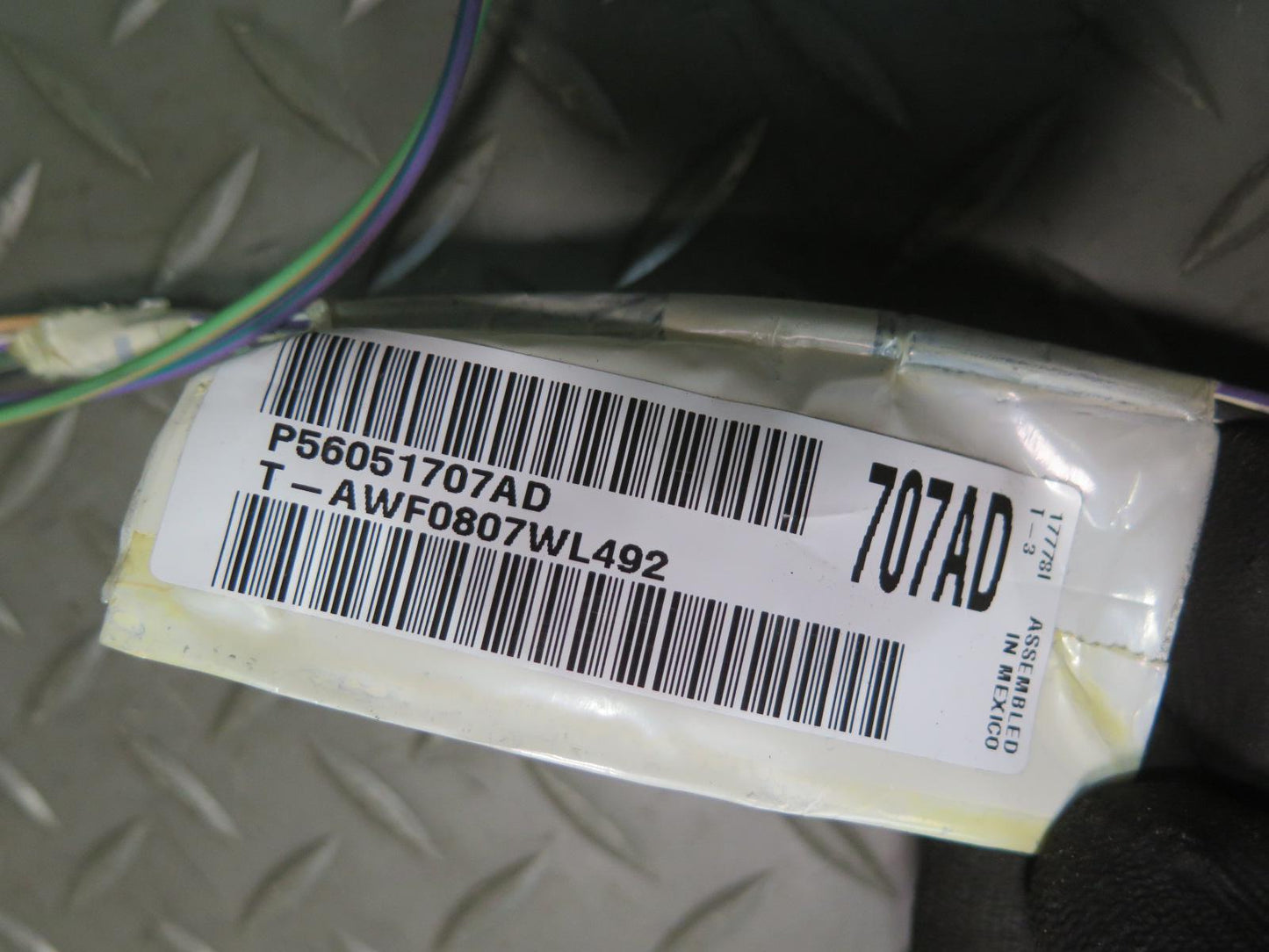 07-10 Jeep Wrangler JK Set of 2 Front Left & Right Door Wire Wiring Harness OEM