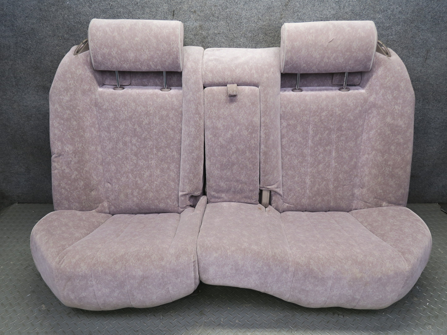 95-97 Nissan Gloria HY33 Front & Rear Power Velours Seat w Trim Set RED Tone OEM