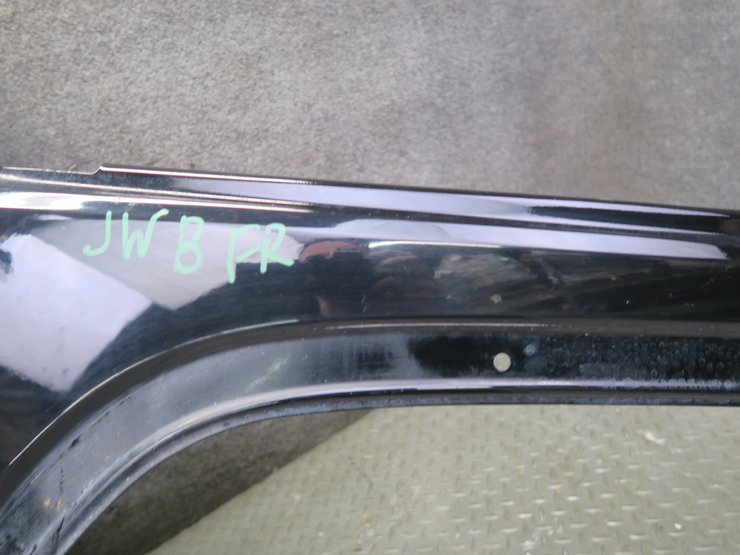 07-17 Jeep Wrangler Rubicon JK Front Right Fender Shell Panel Black OEM