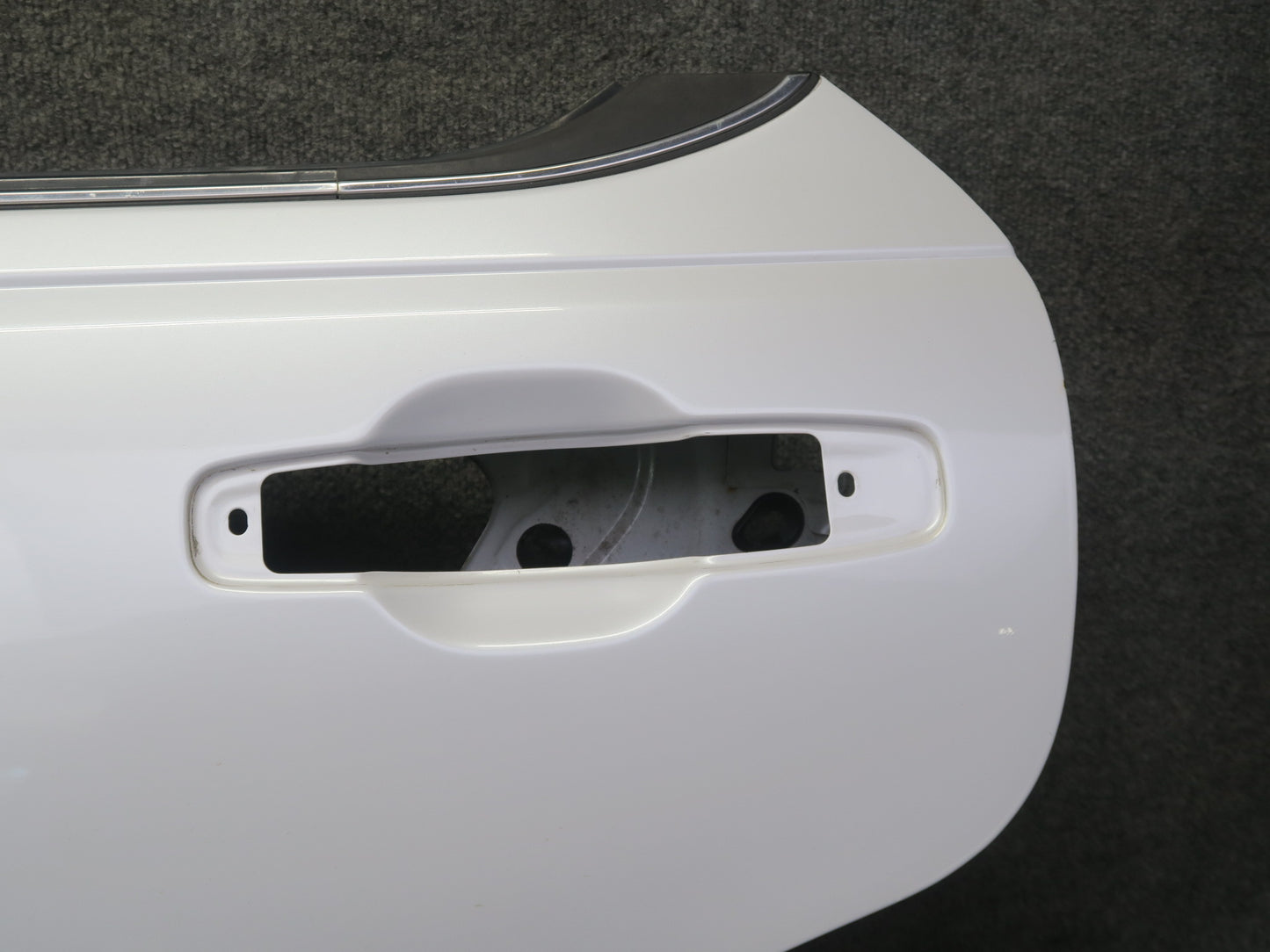 95-97 Nissan Gloria HY33 Rear Left Door Shell Panel White w Guides & Bolts OEM