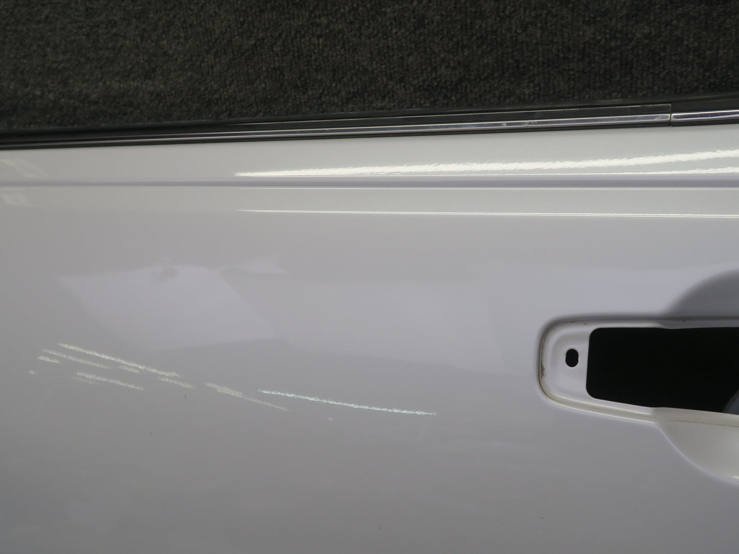 95-97 Nissan Gloria HY33 Rear Left Door Shell Panel White w Guides & Bolts OEM