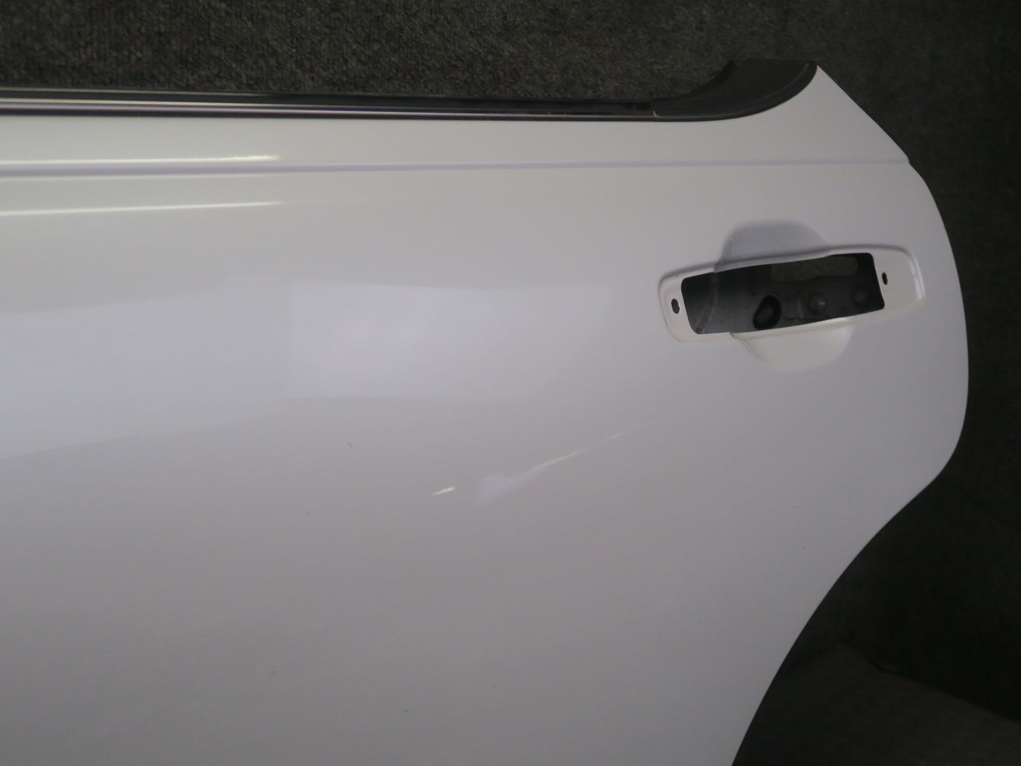 95-97 Nissan Gloria HY33 Rear Left Door Shell Panel White w Guides & Bolts OEM