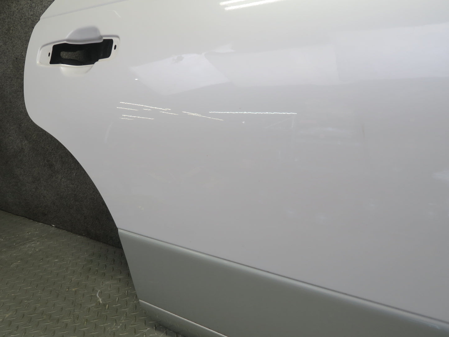 95-97 Nissan Gloria HY33 Rear Right Door Shell Panel White w Guides & Bolts OEM