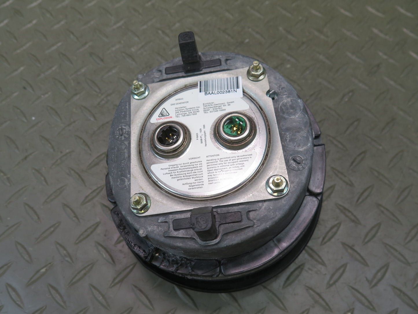 01-06 BMW 330ci E46 CONVERTIBLE FRONT LEFT DRIVER SIDE STEERING WHEEL SRS AIRBAG OEM