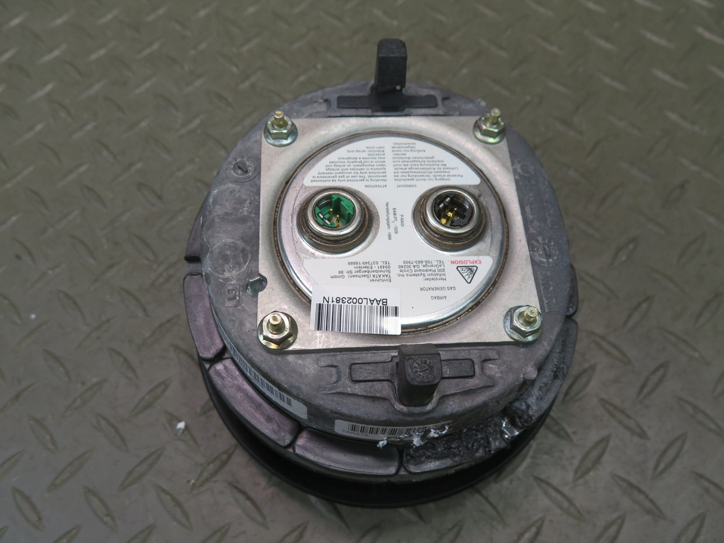 01-06 BMW 330ci E46 CONVERTIBLE FRONT LEFT DRIVER SIDE STEERING WHEEL SRS AIRBAG OEM