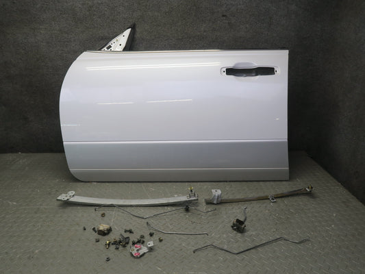 95-97 Nissan Gloria HY33 Front Left Door Shell Panel White w Guides & Bolts OEM