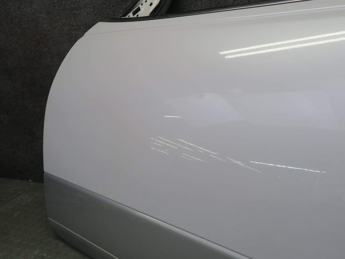 95-97 Nissan Gloria HY33 Front Left Door Shell Panel White w Guides & Bolts OEM