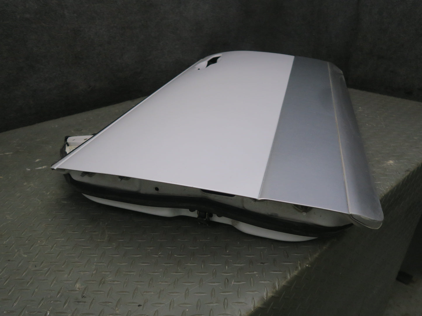 95-97 Nissan Gloria HY33 Front Left Door Shell Panel White w Guides & Bolts OEM