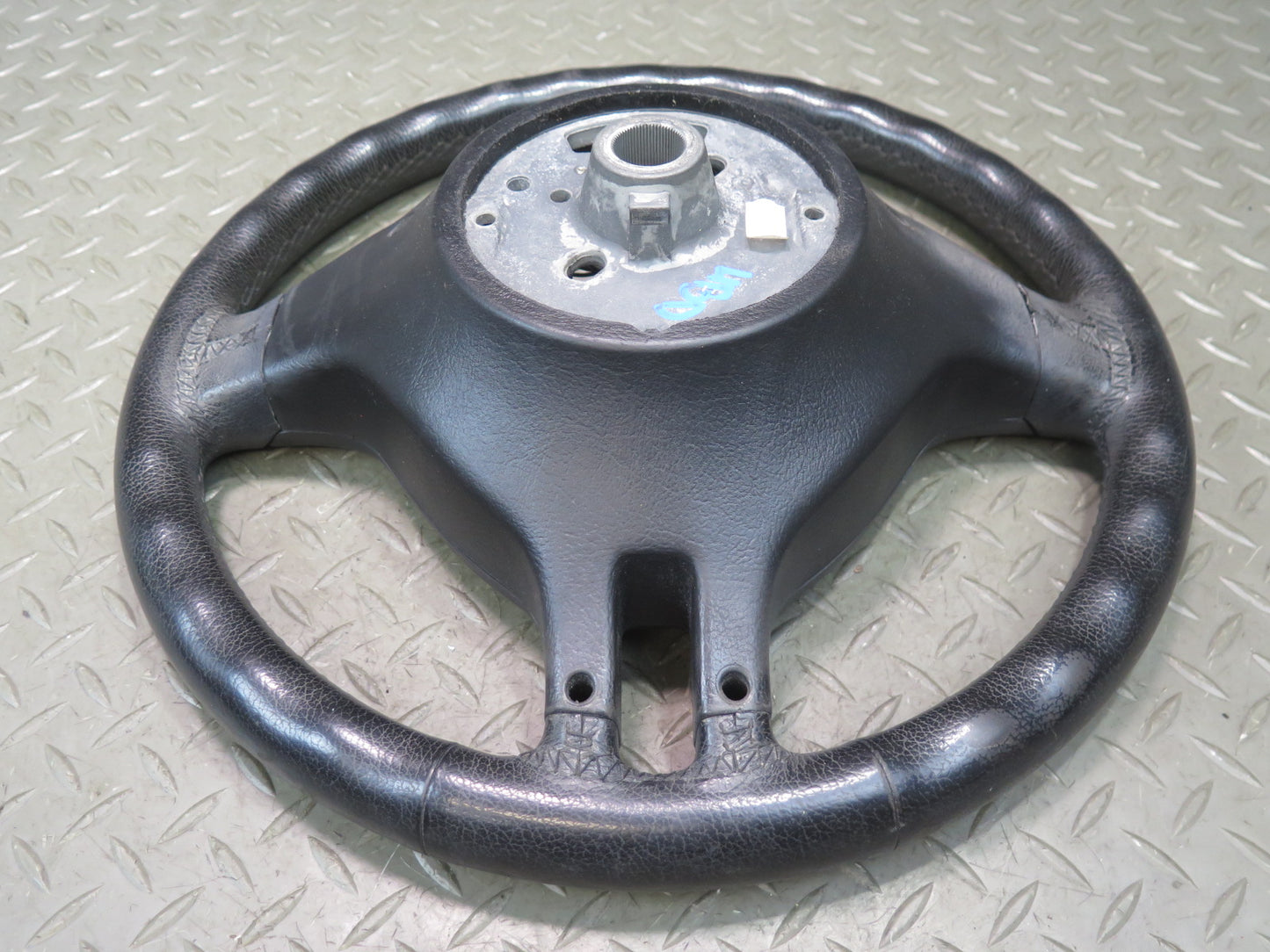 01-06 BMW E46 330ci 3-SPOKE Leather Sport Steering w Controls Black OEM