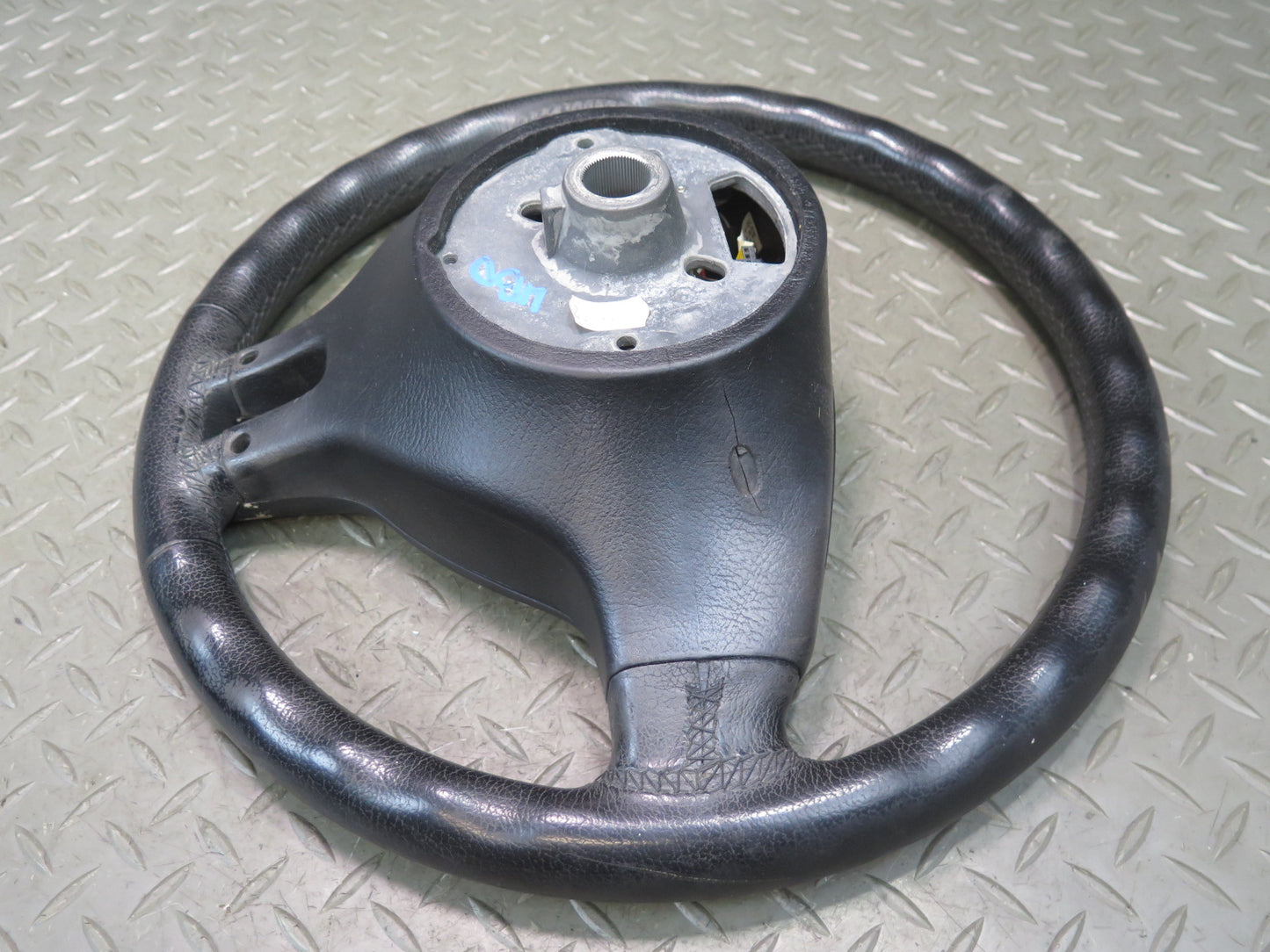 01-06 BMW E46 330ci 3-SPOKE Leather Sport Steering w Controls Black OEM