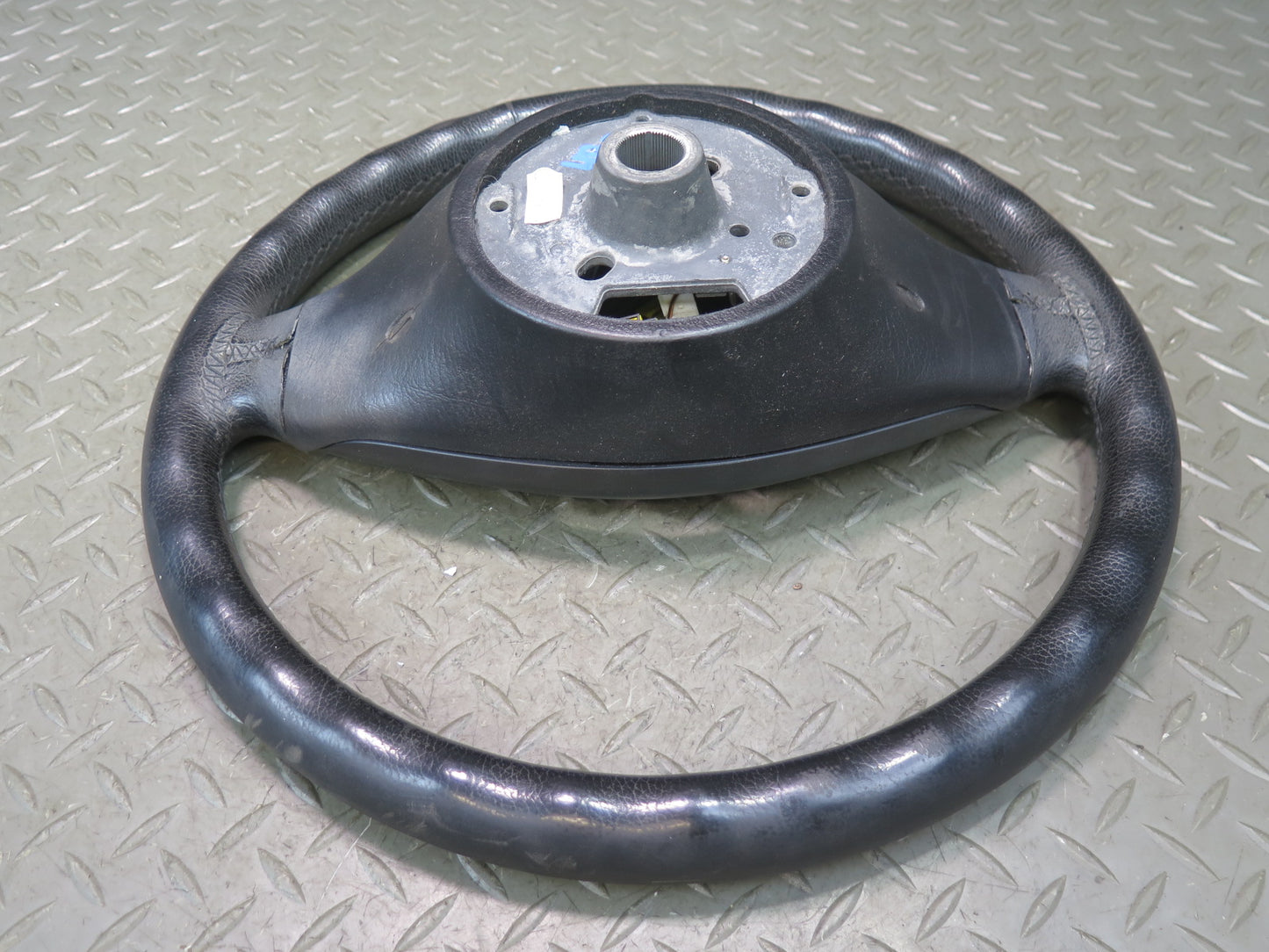 01-06 BMW E46 330ci 3-SPOKE Leather Sport Steering w Controls Black OEM