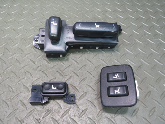 04-06 Lexus UCF30L LS430 Set of 3 Front Right Passenger Seat Switch Black OEM