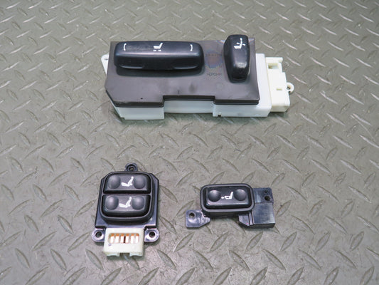 04-06 Lexus UCF30L LS430 Set of 3 Front Left Driver Seat Switch Black OEM