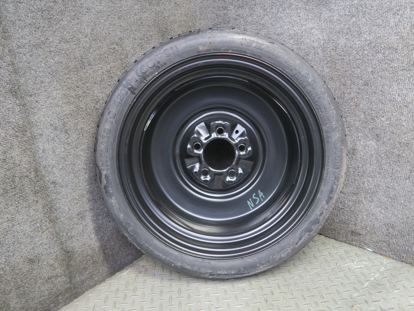 96-98 Nissan Stagea WGC34 Spare Tire R16" Wheel Rim 16x4T T125/70 96M OEM