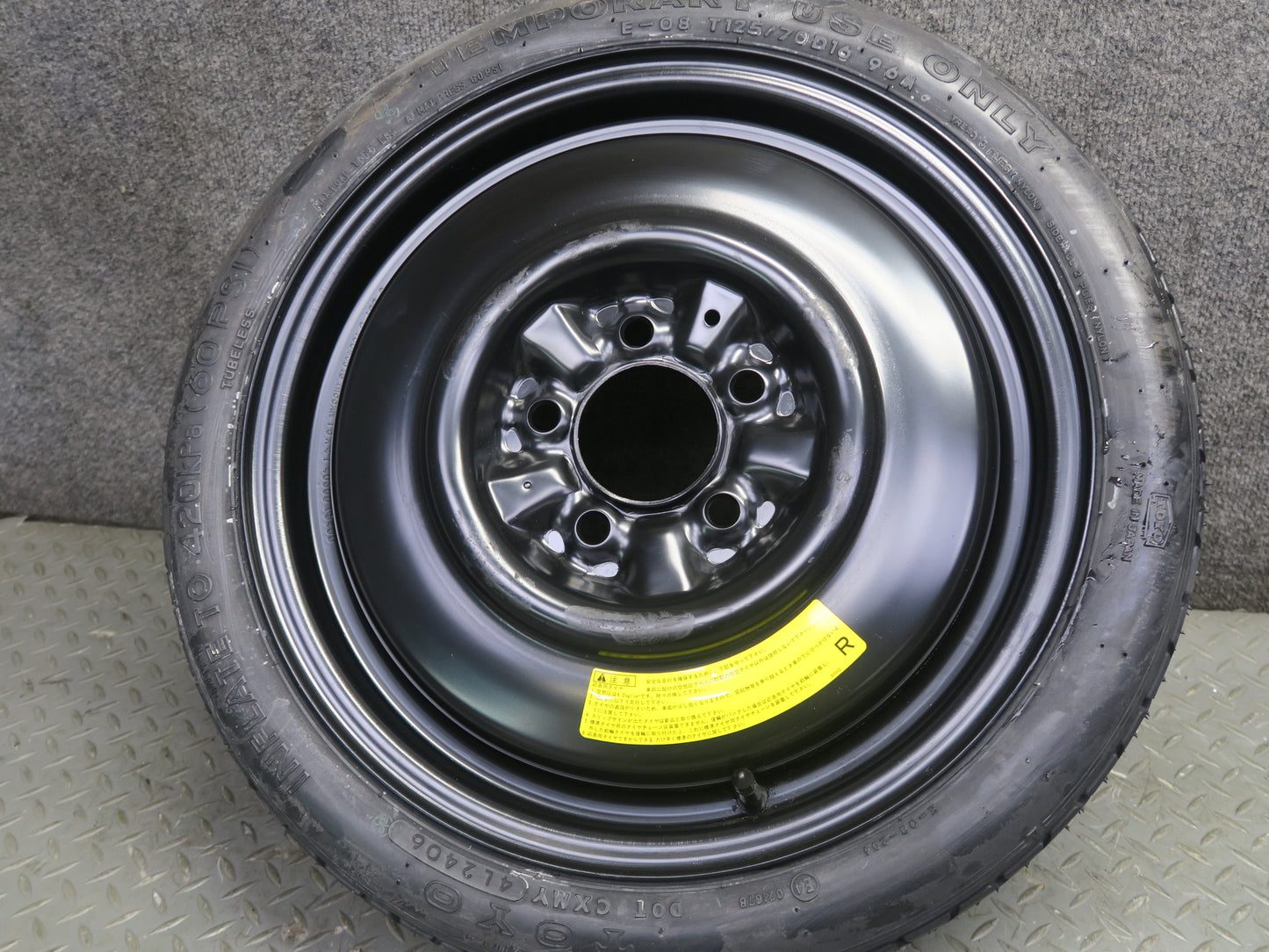96-98 Nissan Stagea WGC34 Spare Tire R16" Wheel Rim 16x4T T125/70 96M OEM