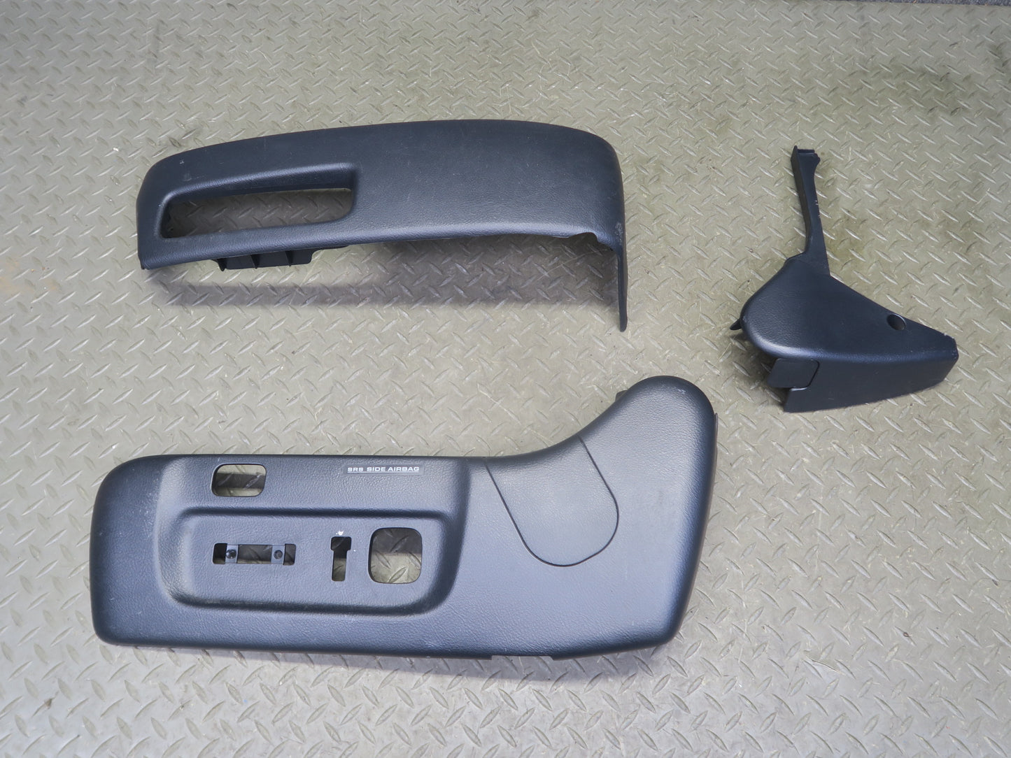 04-06 Lexus LS430 UCF30L Set of 3 Front Left Driver Seat Lower Trim Black OEM