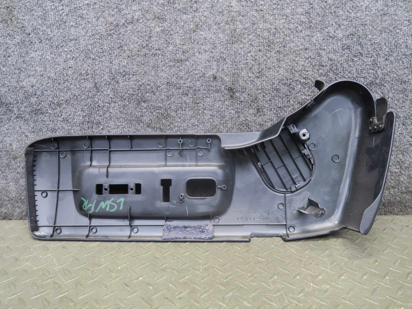 04-06 Lexus LS430 UCF30L Set of 3 Front Right Pass Seat Lower Trim Black OEM