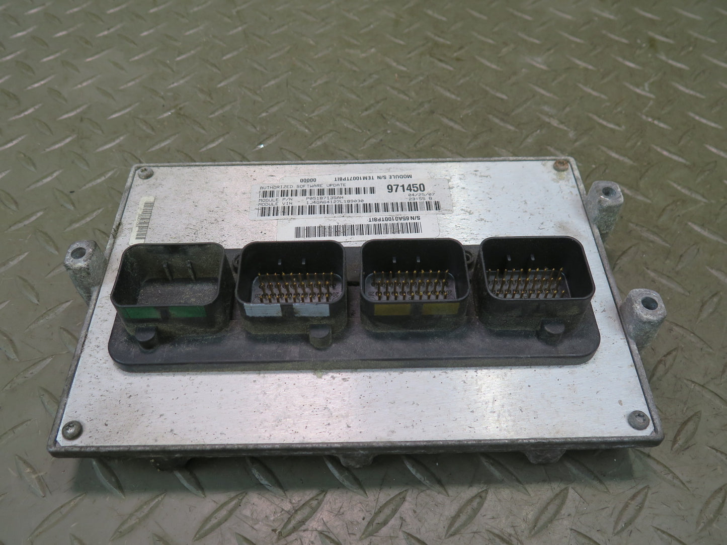 2007 Jeep Wrangler JK 3.8L M/T Engine ECU Computer Control Module 05187135AH OEM